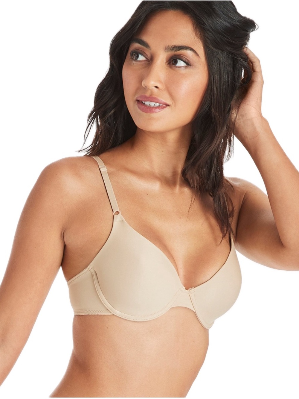 Maidenform One Fab Fit Underwire Lined T-shirt Bra Beige 38D